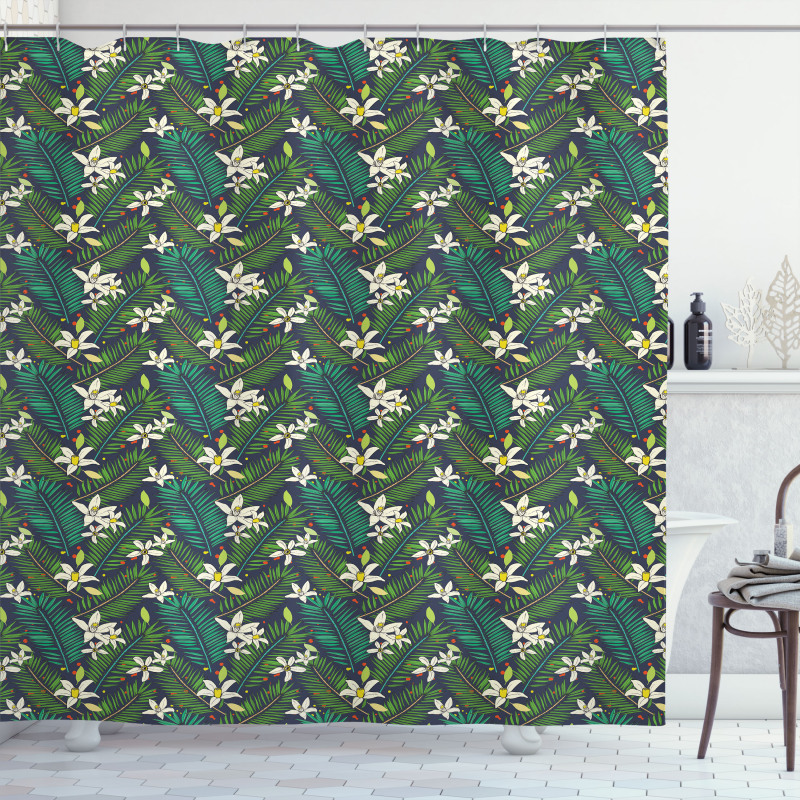 Hawaii Flora Exotic Petals Shower Curtain