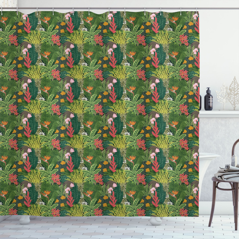 Classic Botanical Blossom Shower Curtain