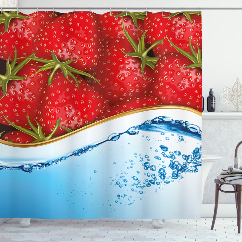 Summer Fruit and Water Shower Curtain