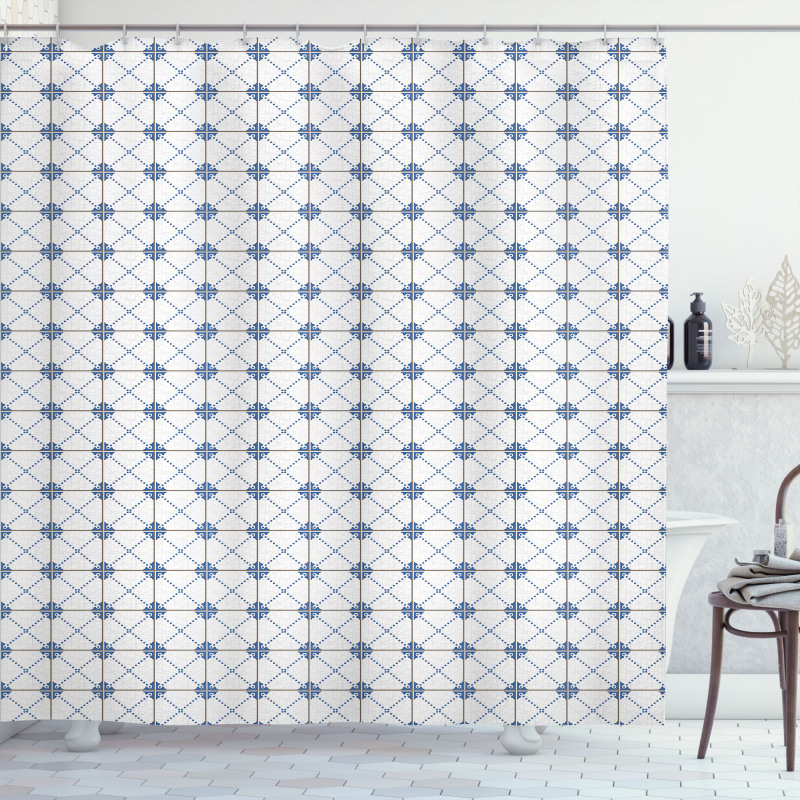 Portuguese Mosaic Tiles Shower Curtain