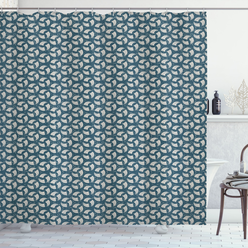 Ornamental Abstract Lines Shower Curtain