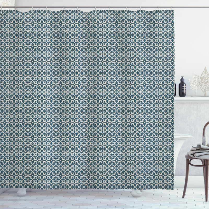 Grunge Motifs Middle Ages Shower Curtain