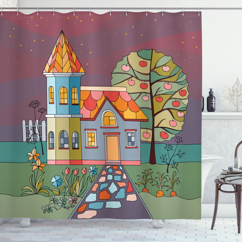 Country House with a Garden Shower Curtain