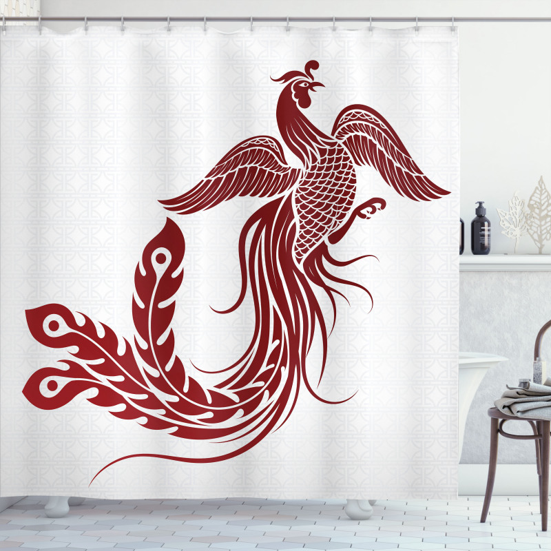 Traditional Chinese Bird Shower Curtain