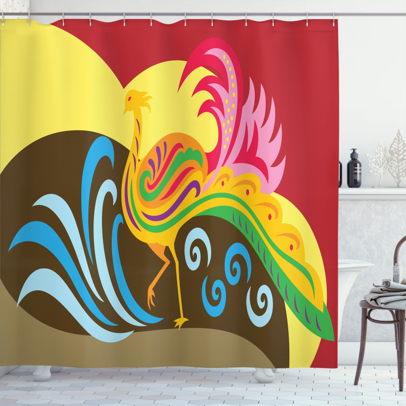 Colorful Abstract Ethnic Shower Curtain