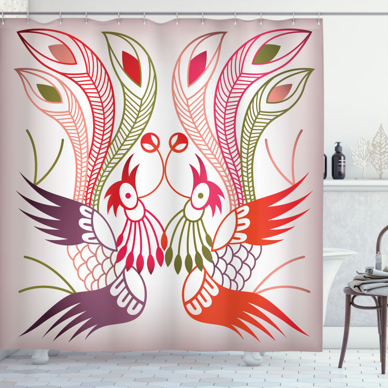 Chinese Traditional Shower Curtain