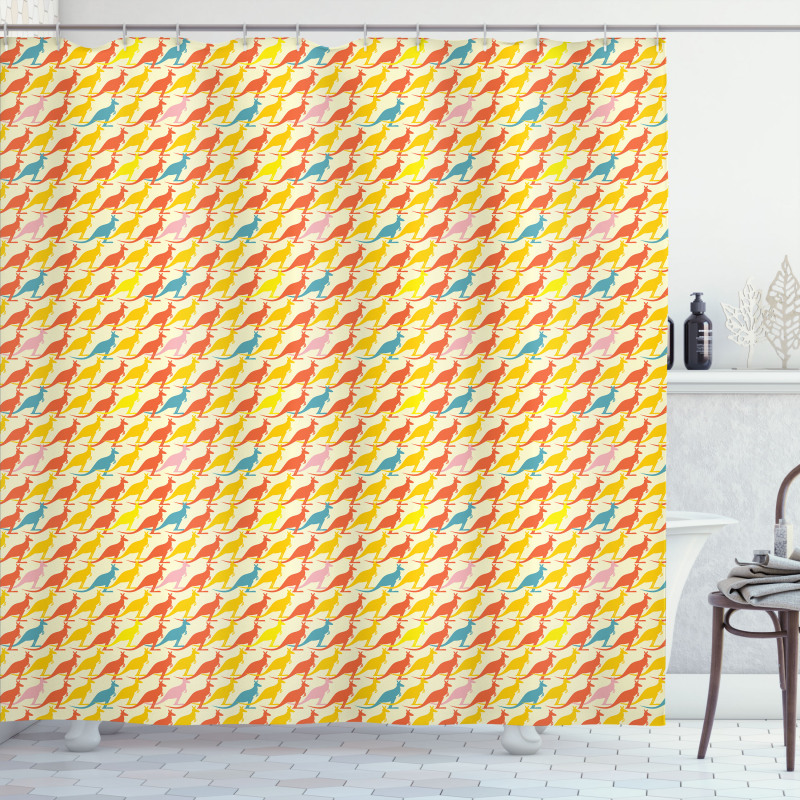 Overlapping Doodled Shower Curtain