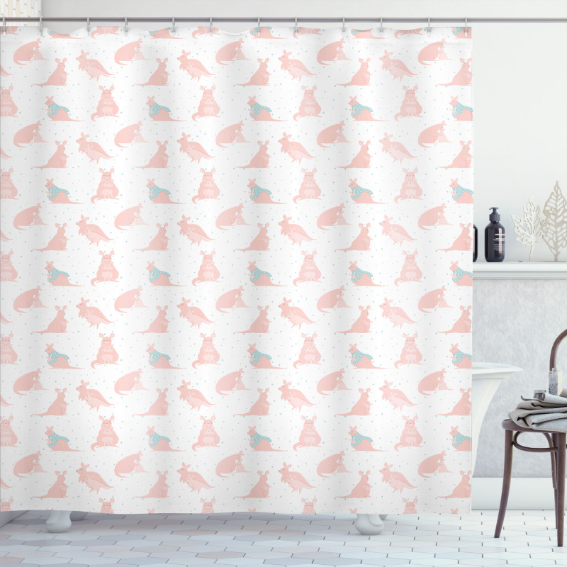 Nursery Concept and Hearts Shower Curtain