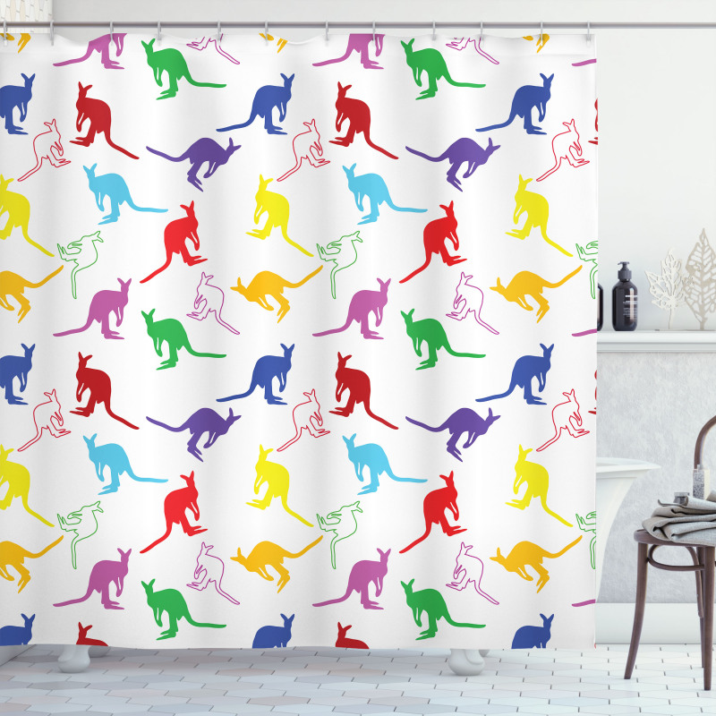 Vibrant Wildlife Concept Shower Curtain