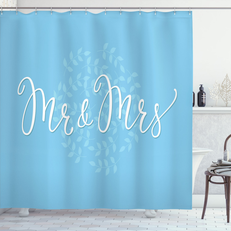 Romantic Wedding Design Shower Curtain