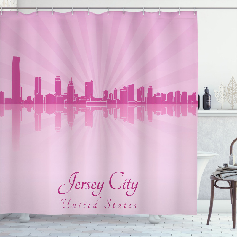 Skyline and Buildings Shower Curtain