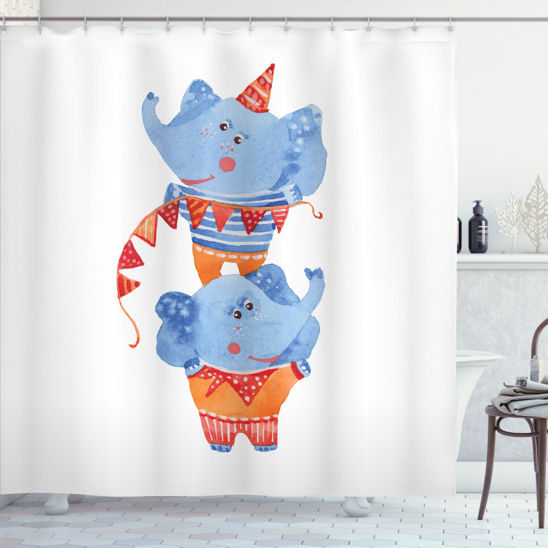 Circus Animal Shower Curtain