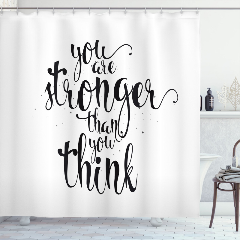 You are Stronger Wisdom Life Shower Curtain