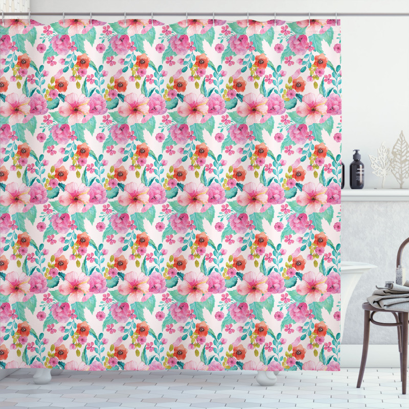 Spring Flora Art Shower Curtain