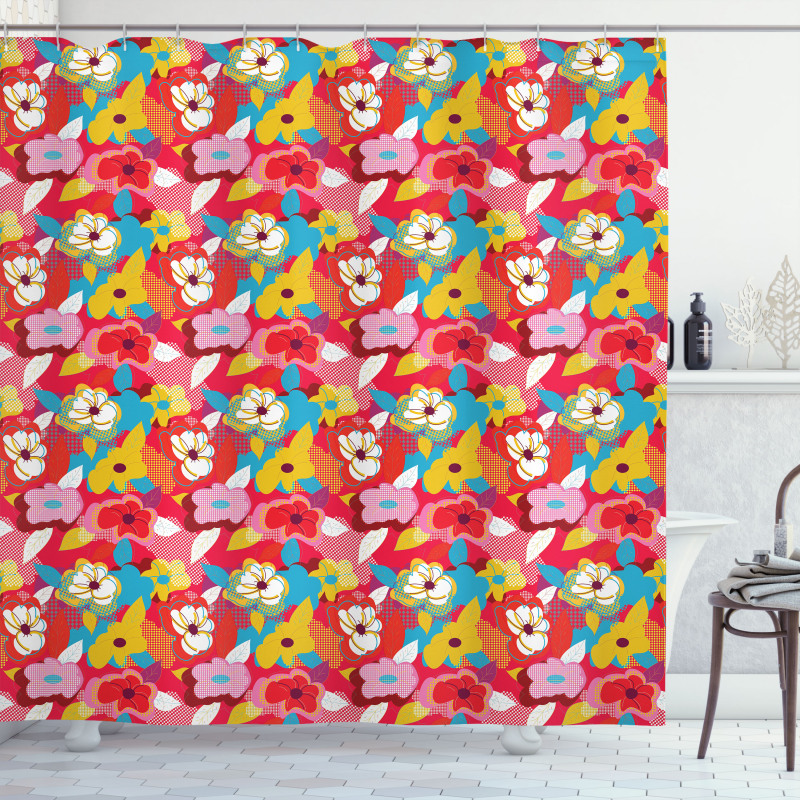 Abstract Design Garden Art Shower Curtain