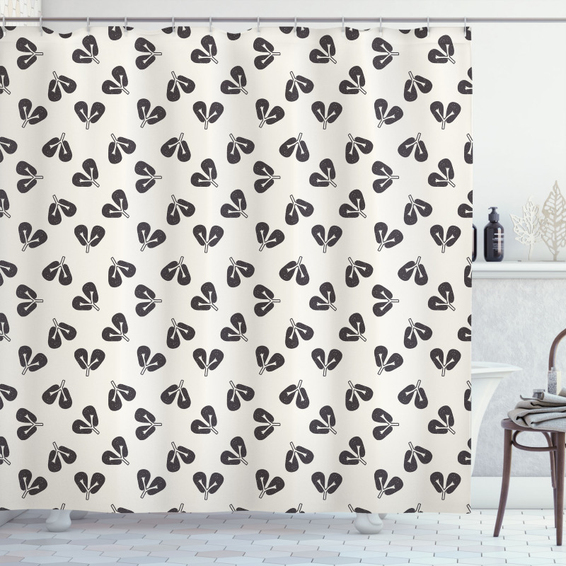 Sketch Human Lungs Pattern Shower Curtain