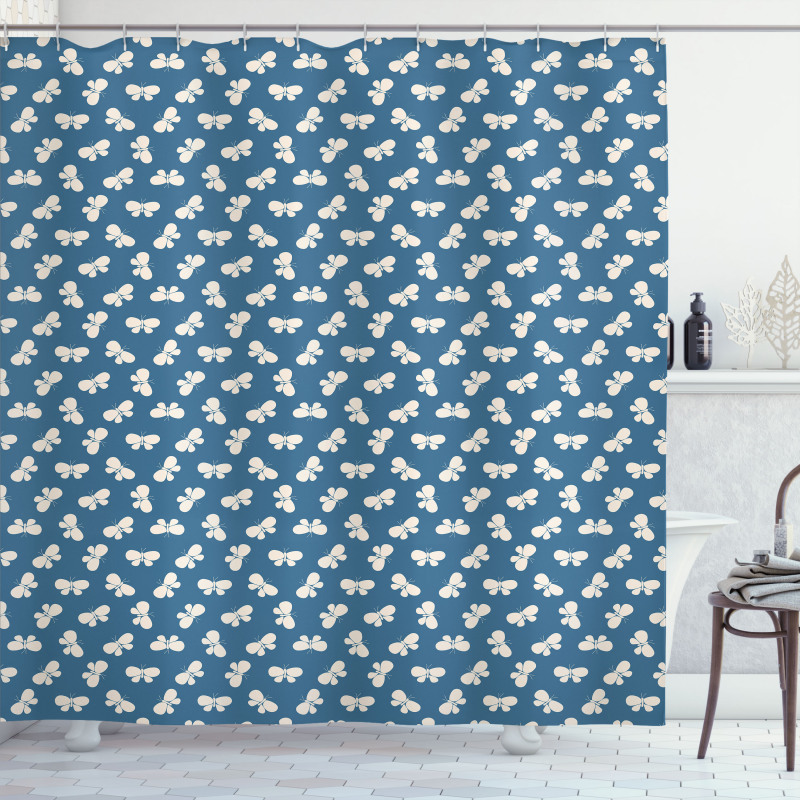 Japanese Nature Pattern Shower Curtain