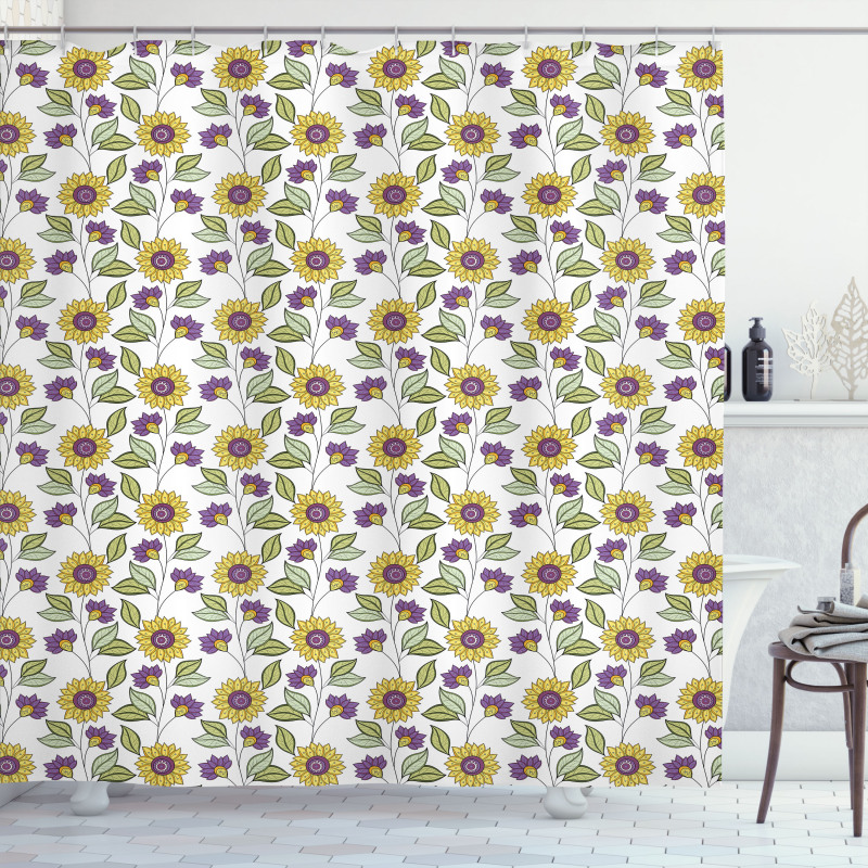 Spring Season Nature Growth Shower Curtain