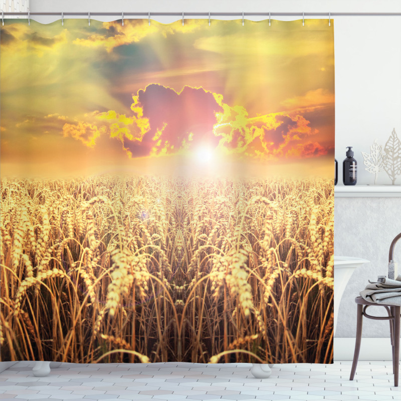 Anther Field Sunset Shower Curtain