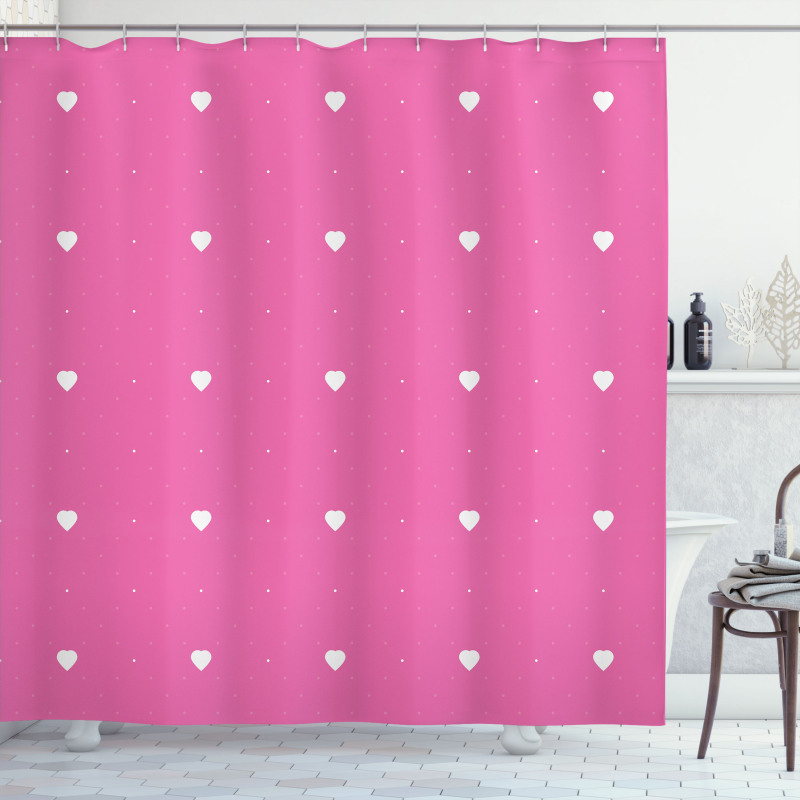 Little Hearts Lover Shower Curtain