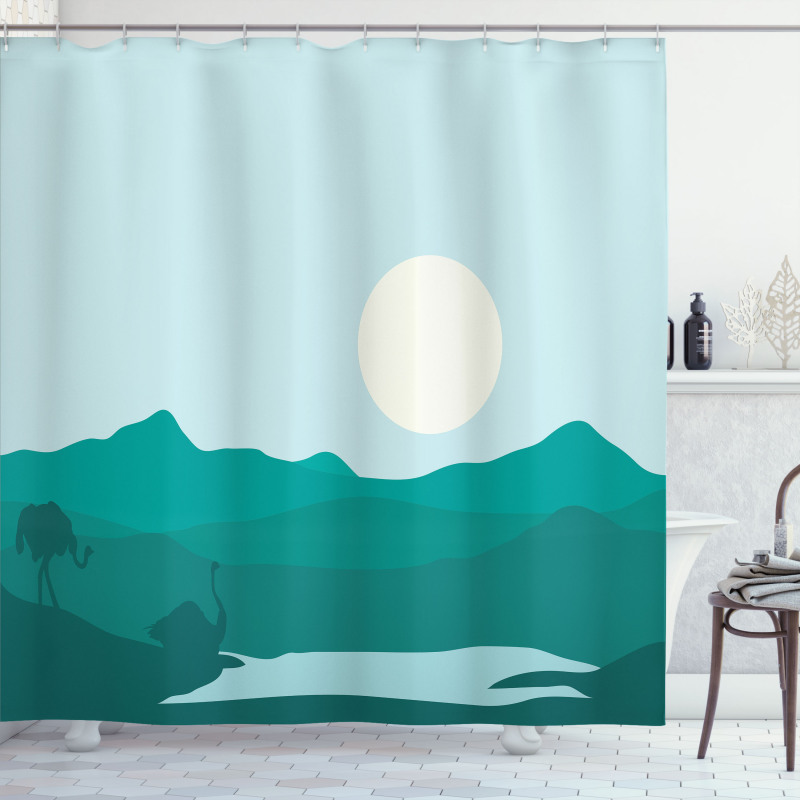 Animal in the Lake Shower Curtain