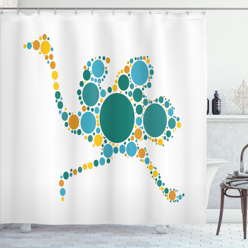 Abstract Geometric Modern Shower Curtain