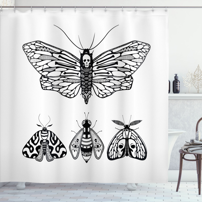 Minimalist Wings Art Shower Curtain