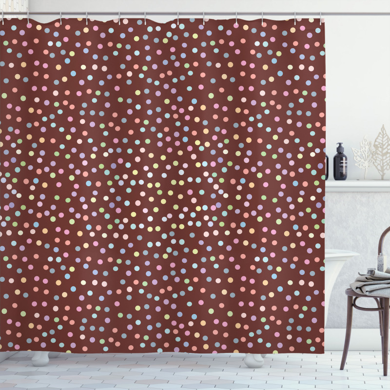 Polka Dot Glaze Sprinkles Shower Curtain