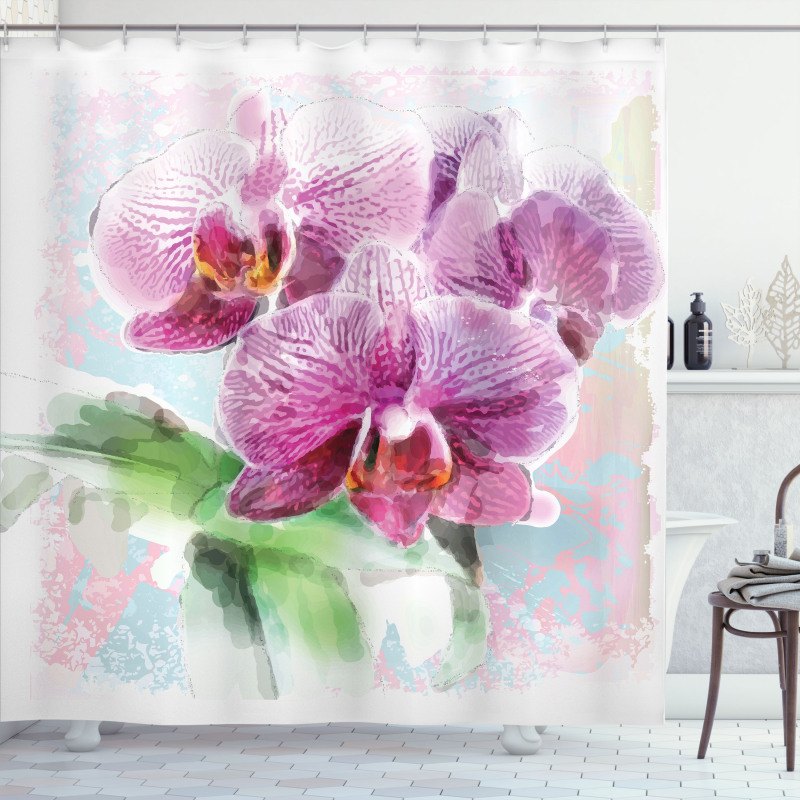 Posy of Hawaiian Plant Art Shower Curtain