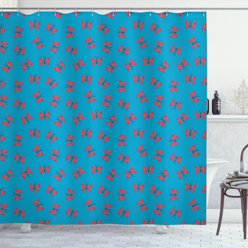 Abstract Spring Shower Curtain