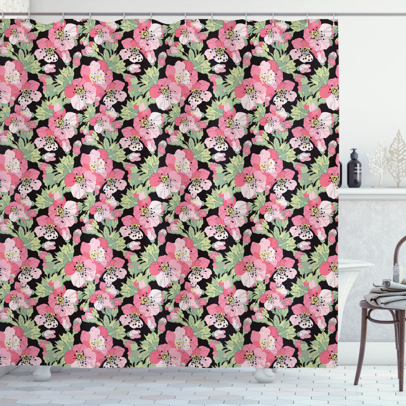 Japanese Blossoming Cherry Shower Curtain