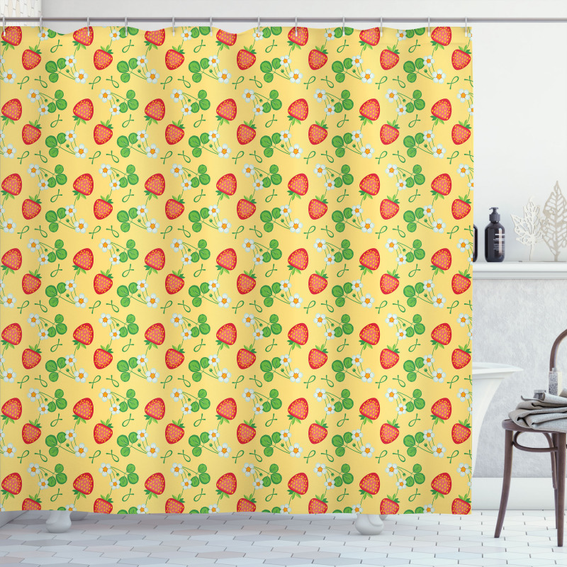 Healthy Summer Fruits Shower Curtain