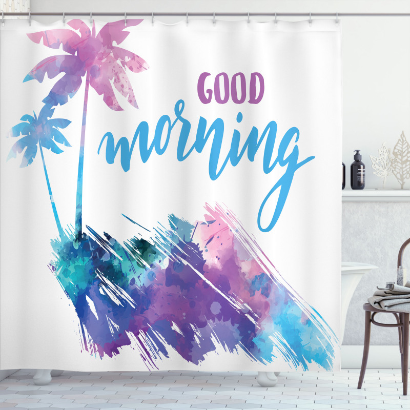 Tropical Vibe Shower Curtain