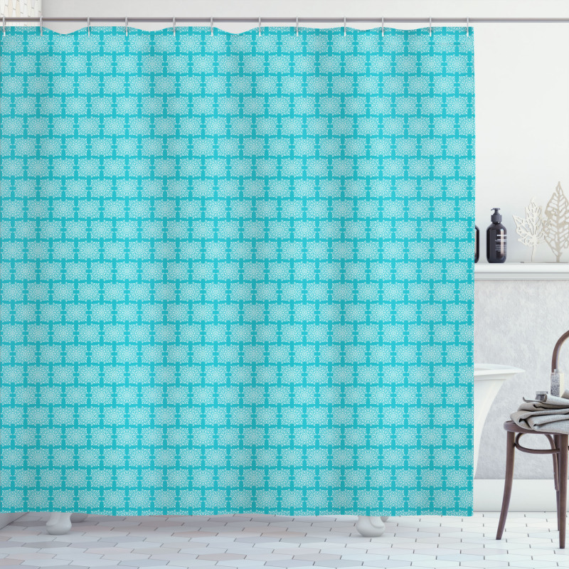 Repeating Boho Motifs Shower Curtain