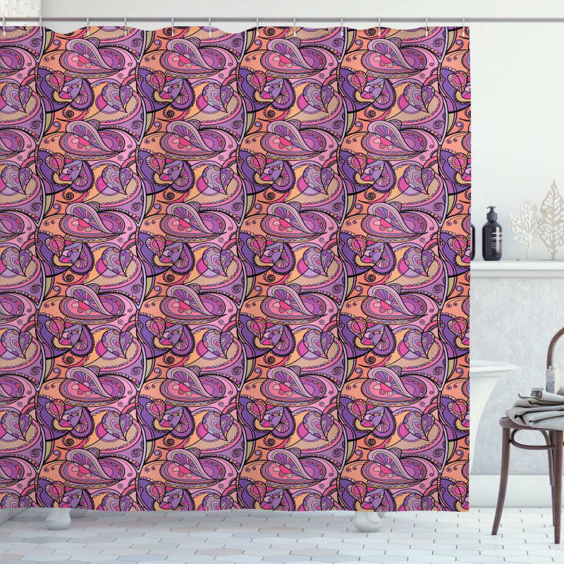 Modern Marbling Art Design Shower Curtain