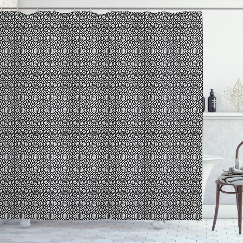 Abstract Hipster Pattern Shower Curtain