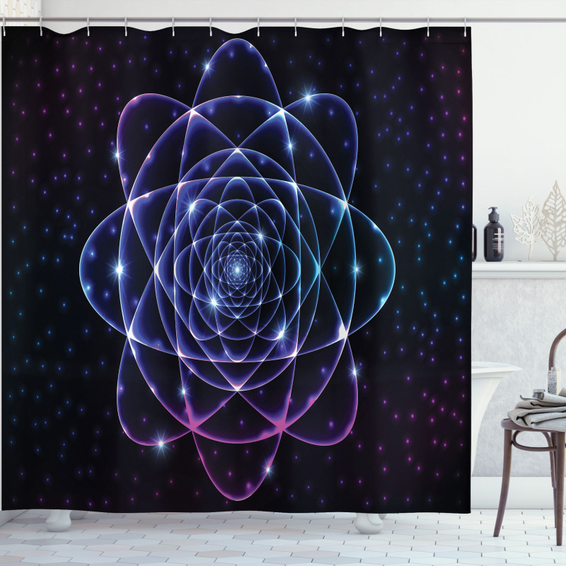 Universe Theme Stars Shower Curtain
