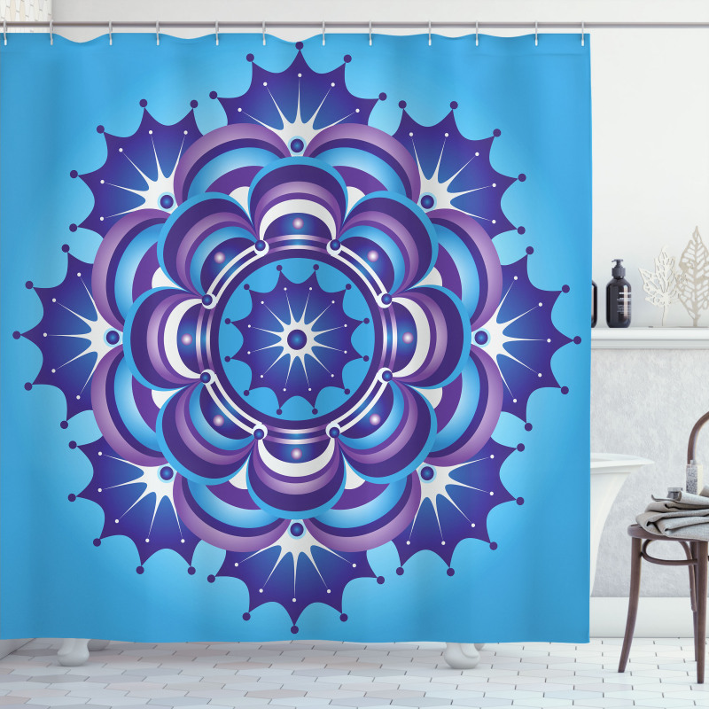 Middle Eastern Motif Petals Shower Curtain
