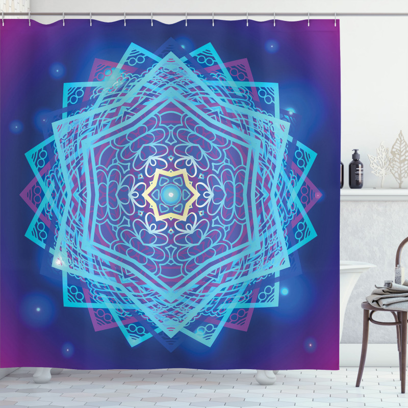 Geometry Design Shower Curtain