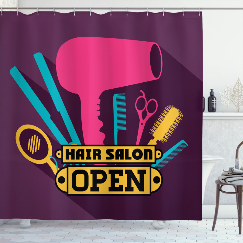 Hair Styling Equipment Shower Curtain
