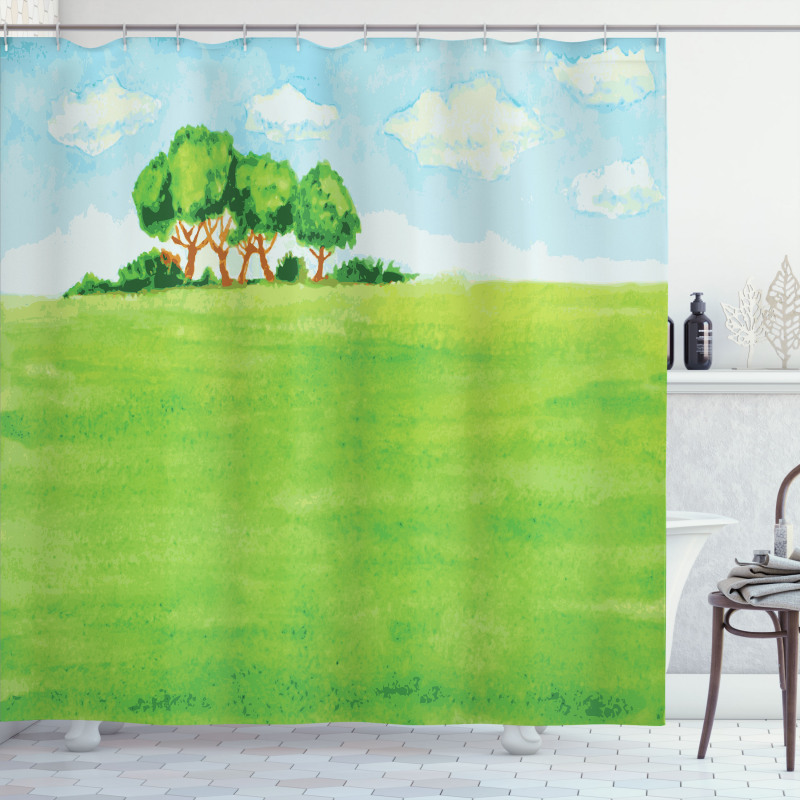 European Pastoral View Design Shower Curtain