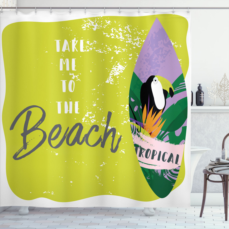 Take Me to the Beach Shower Curtain