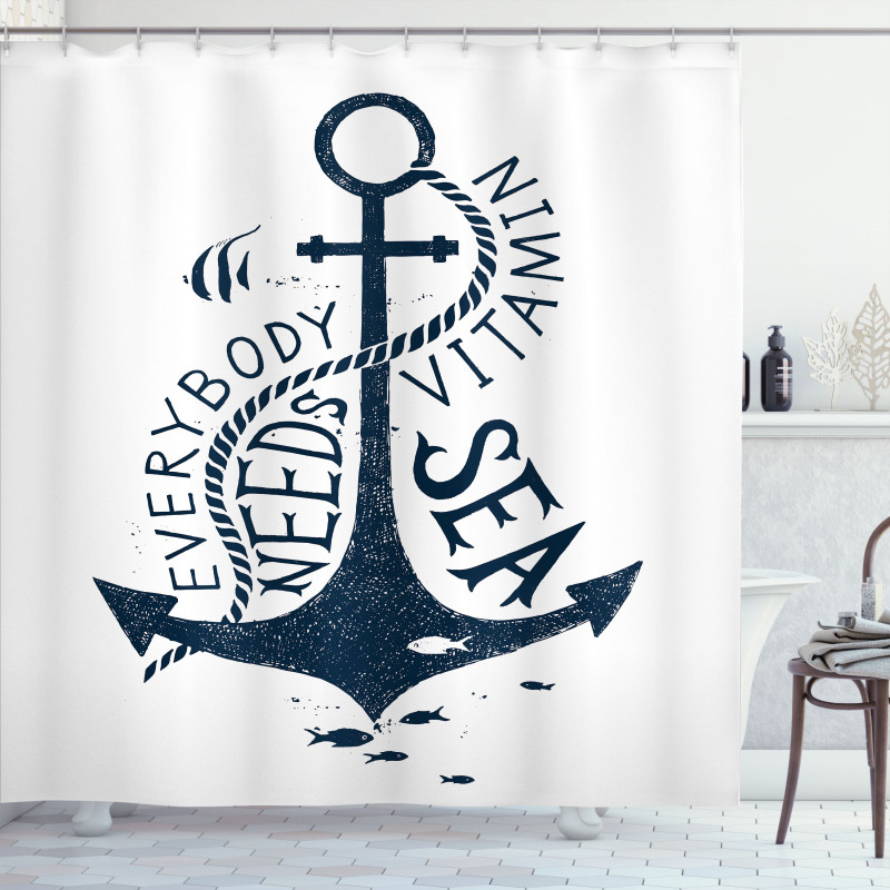 Everybody Needs Sea Shower Curtain