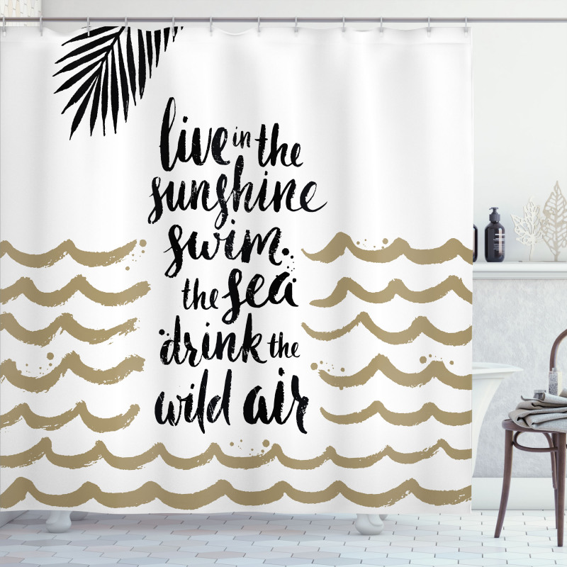 Live in the Sunshine Shower Curtain