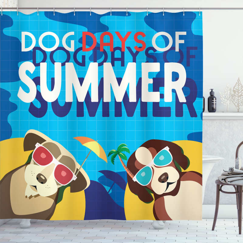 Dogs Days of Summer Shower Curtain