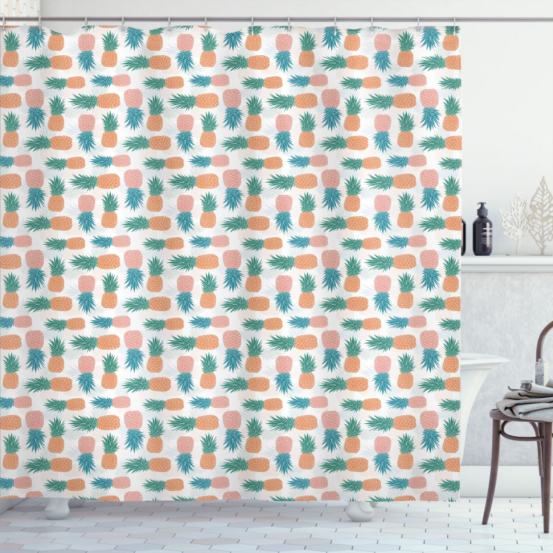 Tropical Fruit Pattern Shower Curtain