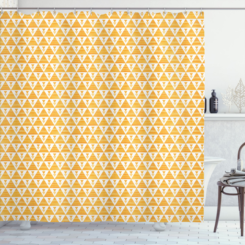 Triangles Abstract Design Shower Curtain