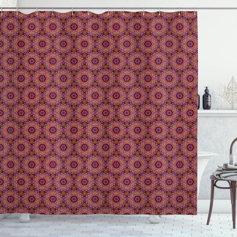 Repetitive Ethnic Effect Shower Curtain