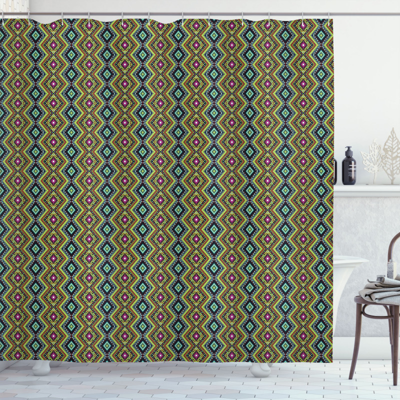 Mexican Vibrant Art Shower Curtain