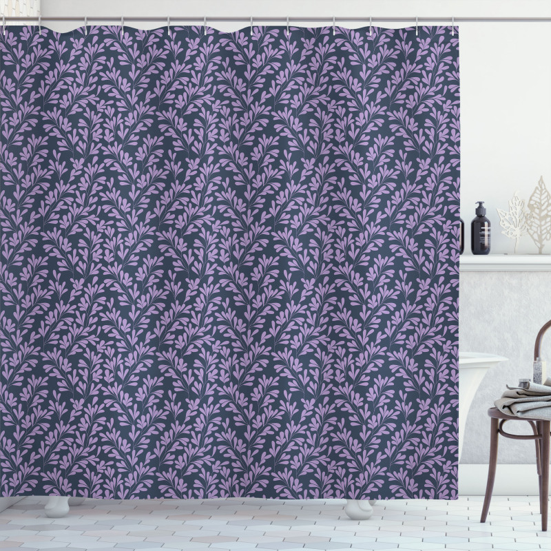 Foliage Silhouettes Corsage Shower Curtain